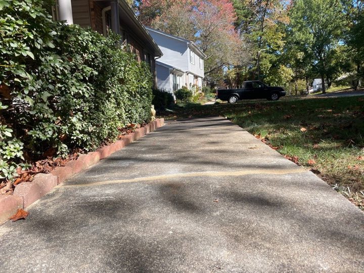 Same walkway lifted back to level, smooth and even